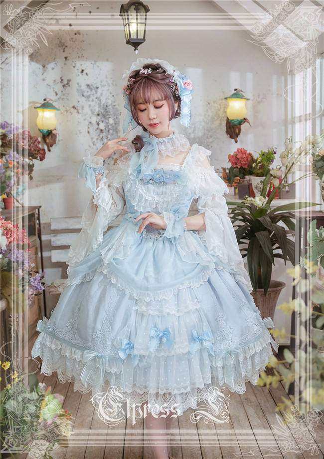 Elpress L ~Christmas D*Romance Ode~ Elegant Lolita JSK -Ready Made Purple M - In Stock