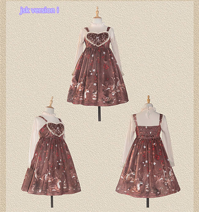 Berries Deer~ Sweet Lolita OP/JSK -Pre-order Closed