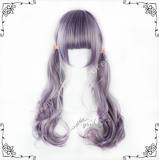 70cm Purple Brown Curls Lolita Wig
