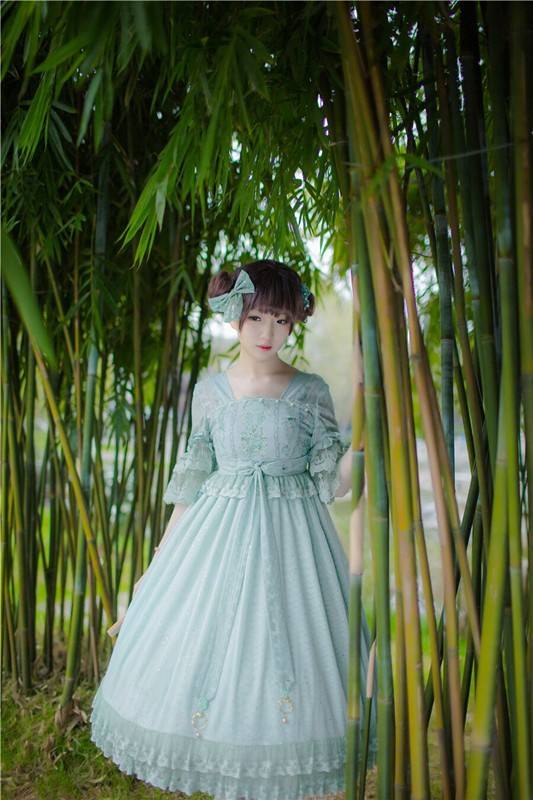 IchigoMikou ~Drizzle & Thin Clouds~ Qi Lolita OP Dress - In Stock