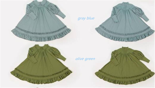 Vintage Unicolor Babydoll Style Peterpan Collar Lolita OP - Ready Made