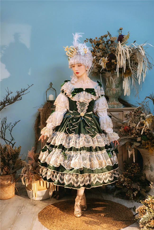 Miss Point ~Masked Ball Luxury Details Lolita OP Fullset