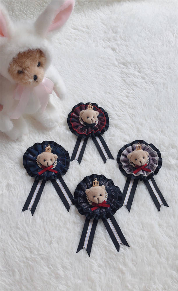 Alice Girl ~Gingham Teddy Lolita JSK -Pre-order