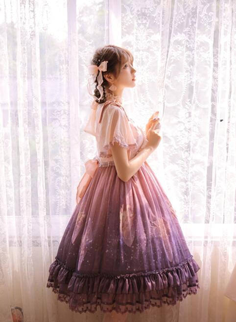 Grove Deer ~Stardust~ Lolita JSK + Capelet Set -Pre-order Closed
