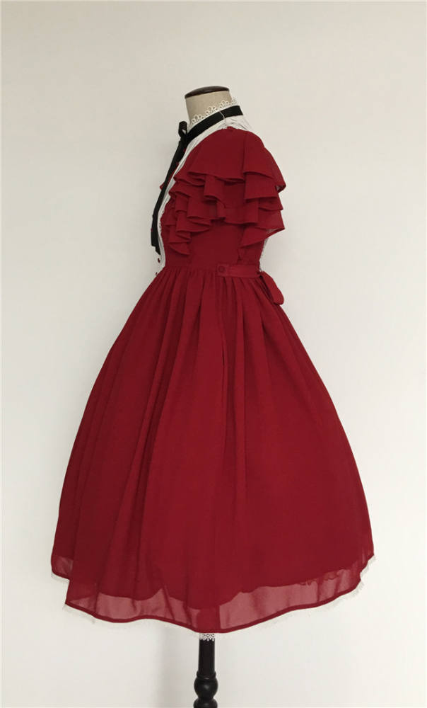 Memory of Floria~ Vintage Lolita OP Short/Long Version-Ready Made