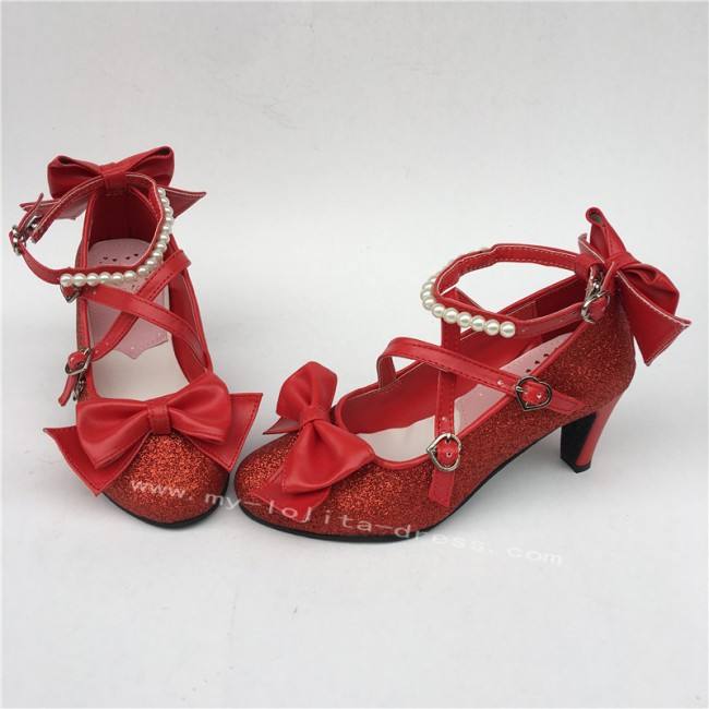 Antaina Tea Party Glitter Lolita Shoes