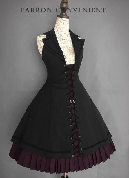 Foxtrot Fran's Oath Goth Assymtrical JSK Dress