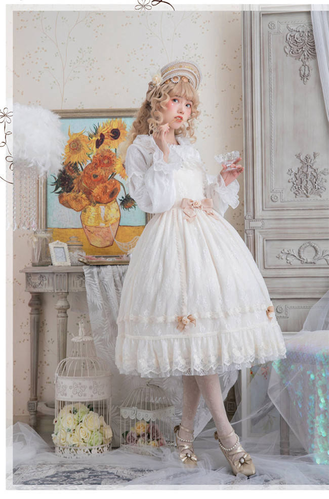 Dawn Maiden~ Vintage Classic Lolita JSK Ready Made