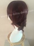 Brown or Gold Lolita Curls Short Wig off