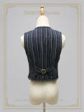Anne Bronte~ Vintage Stripe Ouji Lolita Vest +Pants- Pre-order Closed