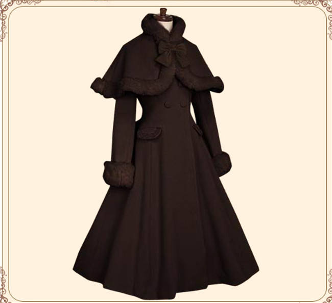 Lolita Princess Winter Double-breasted Coat&Cape