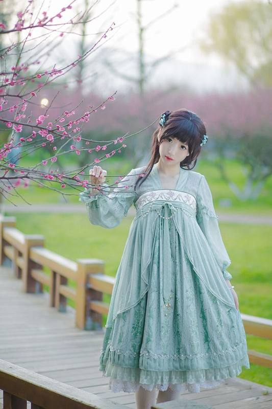 IchigoMikou ~Drizzle & Thin Clouds~ Hanfu Style Dress Qi Lolita Dress -In Stock