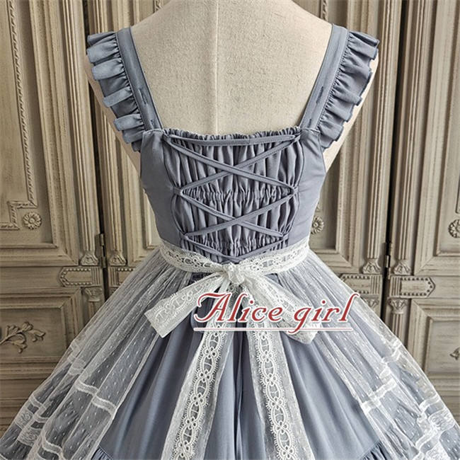 Alice Girl ~When Camellia Blossoms Lolita JSK + Overskirt -Pre-order