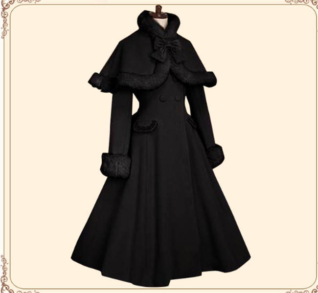 Lolita Princess Winter Double-breasted Coat&Cape