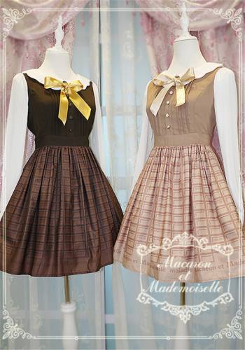 Chess Story -Macaron et Mademoiselle-Lolita Long Sleeves OP Dress
