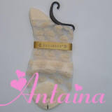 Transparent Mp Flower Printed Cotton Socks - Sweet Lolita Fashion