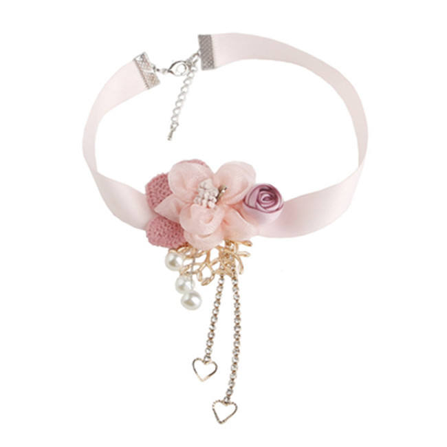 Bustling Flowers Beautiful Tassels Lolita necklace