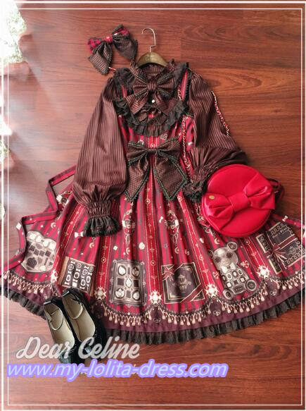 Valentine's Chocolate~ Sweet Lolita OP/JSK -Ready Made