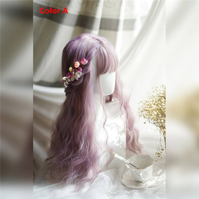 Yuchashui Sweet Corn Wary Lolita Long Wigs 60CM