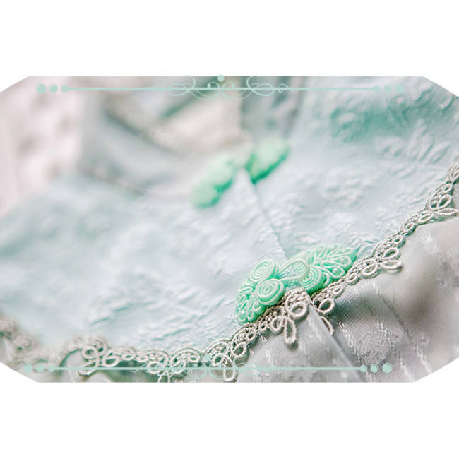 IchigoMikou ~Drizzle & Thin Clouds~ Qi Lolita Blouse -In Stock