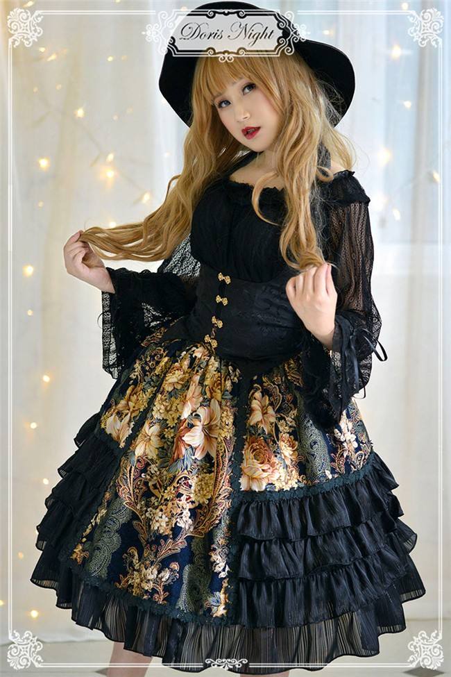 The Night Rose~ Pure Cotton Jacquard Corset Vest