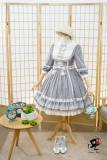 The Maiden Who Picks Up Star Dust~ Cotton Lolita Printed OP Dress -Pre-order Closed