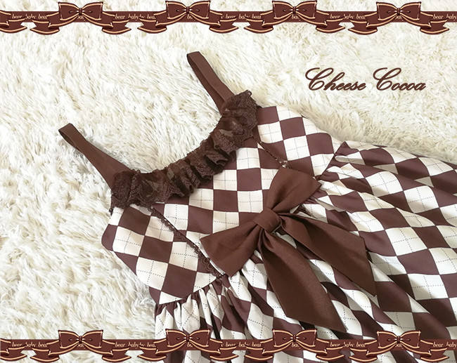 Mace Bear~ Sweet Slight High Waist JSK S In Stock