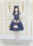 Lucky Star ~ Lonely Night Star~ Stamping-gold Chiffon Lolita JSK Dress -OUT
