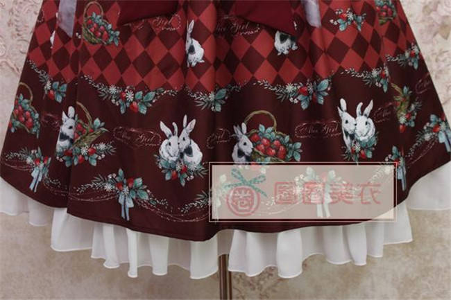 Alice Girl~ Strawberry&Rabbit~ Lolita JSK Dress