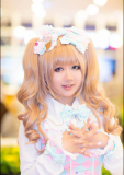 70cm Goldenrod Curls Lolita Wig with Two Ponytails