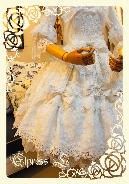Elpress L Umbrella Leaf Lolita OP Dress out