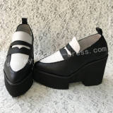 Sweet Black and White Lolita Heels High Platform