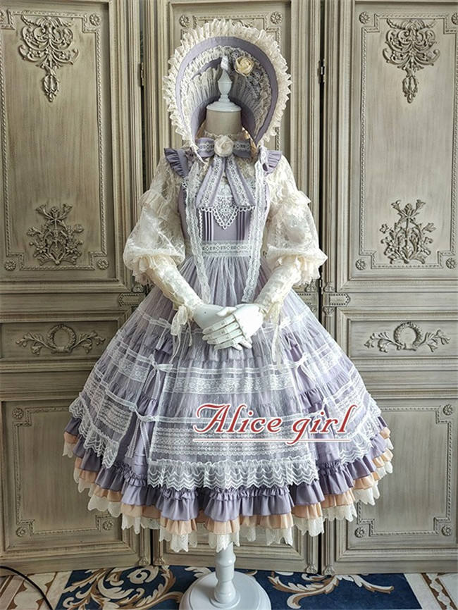 Alice Girl ~When Camellia Blossoms Lolita JSK + Overskirt -Pre-order