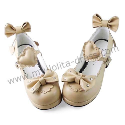 Bows Hearts Girls Lolita Shoes
