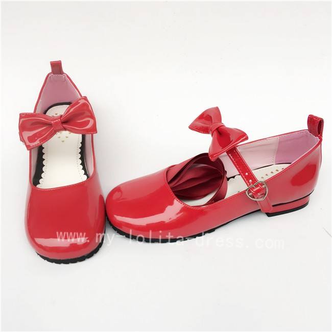 Black Long Belt Lolita Shoes