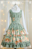 Little Irene~ Vintage Cotton Lolita JSK Dress -out