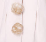 The Deer Hair~ Sweet Lolita Wool Coat with Detachable Fur Collar -out