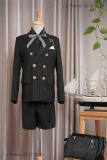 Stripe Series -Ouji Lolita Full Set [--Coat + Vest + Short Pants --]