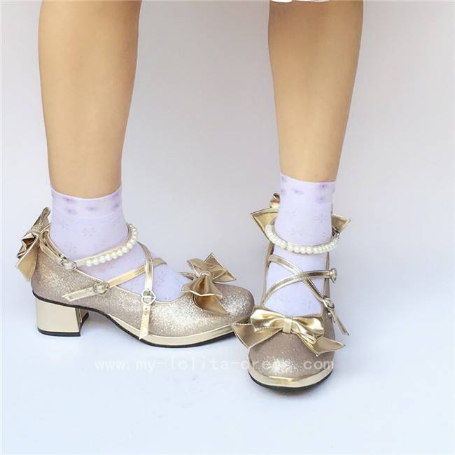 Antaina Tea Party Glitter Lolita Shoes