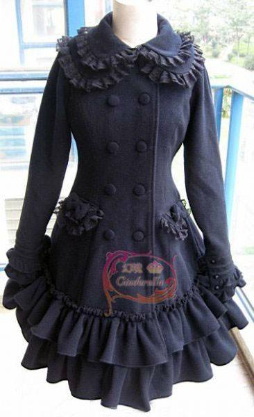 Double-layers Collar Lolita Winter Jacket