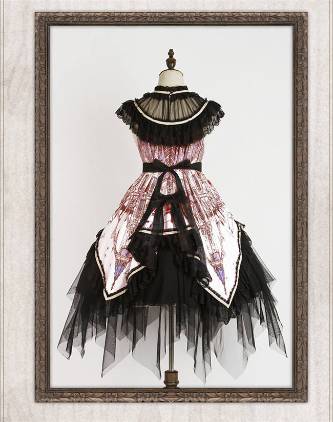 Reflection Church~ Gothic Lolita Printed JSK Dress Set