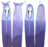 Sweet Purple Blue Long Lolita Straight Wig
