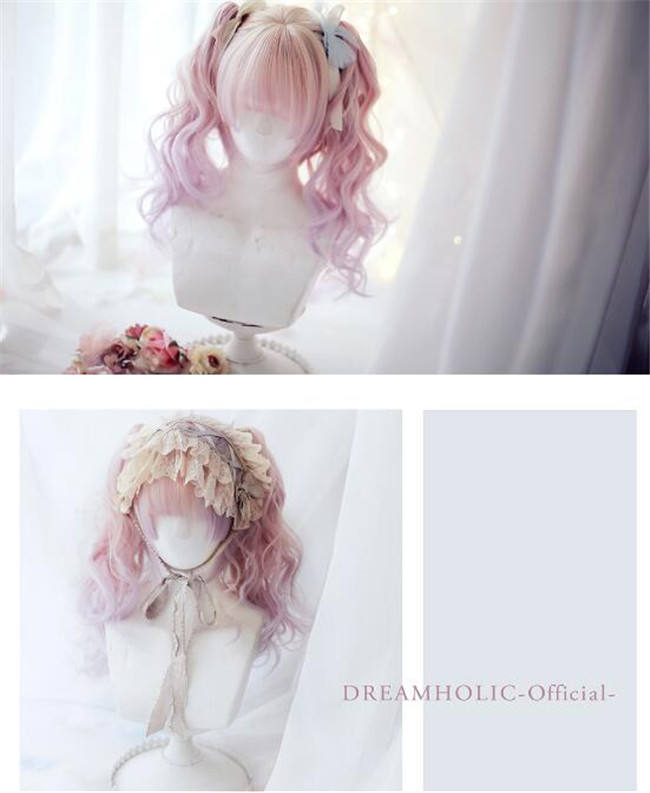 Dreamholic~ Catherine's Afternoon Tea with Cat~ Natural Bangs Lolita Wig With Two Ponytails -In Stock