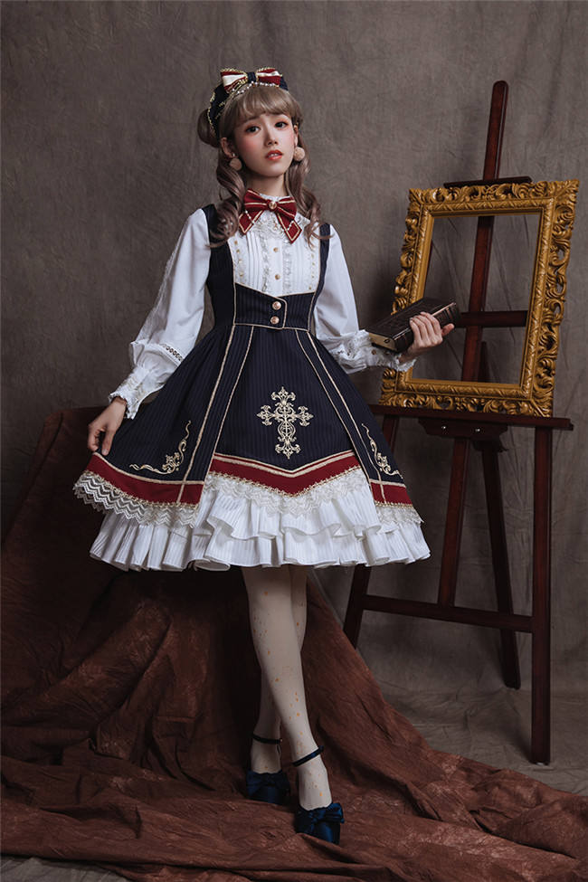 College of the Sacred Glory Cross~ Classic Lolita OP -Ready Made