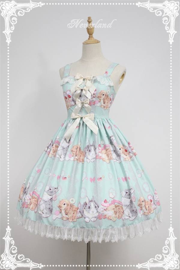 Don't Eat Rabbit ~ Lolita High Waist JSK Dress -OUT
