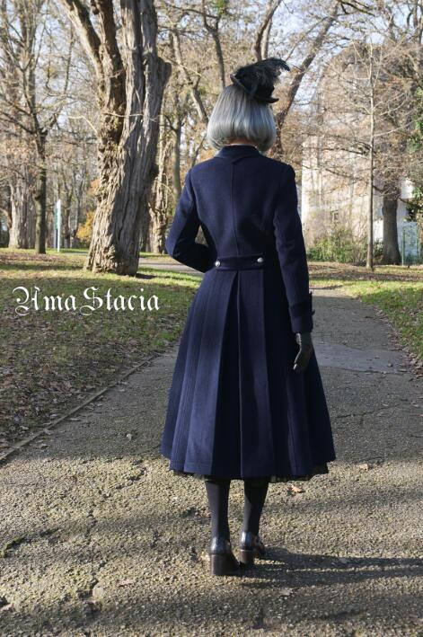 Time~ 2018 Winter Slim Wool Coat -out