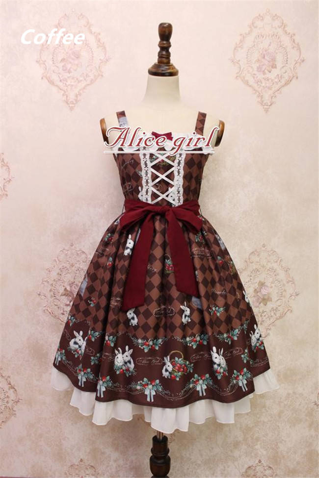 Alice Girl~ Strawberry&Rabbit~ Lolita JSK Dress