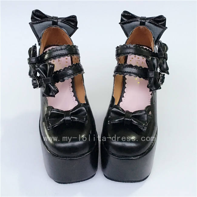 White Hearts Sweet Lolita Girls Shoes