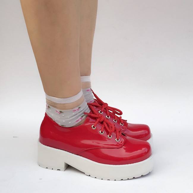 White High Platform Lolita Shoes