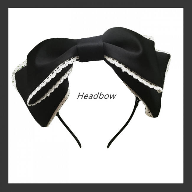 Antique Paper Doll~ Black Lolita JSK Dress -Ready Made